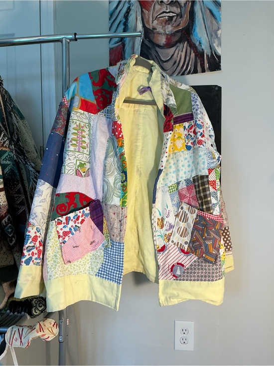 Handmade Sweaters - Quilt Coat Size Large